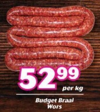 Cambridge Food Budget Braai Wors per kg offer