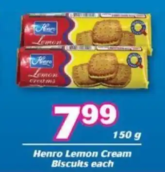 Henro Lemon Cream Biscuits 150g