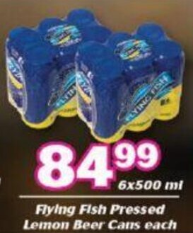 Cambridge Food Flying Fish Pressed Lemon Beer Cans 6 x 500ml offer