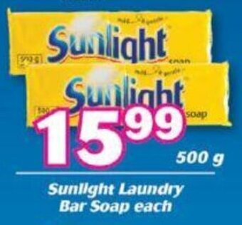 Cambridge Food Sunlight Laundry Bar Soap 500g offer