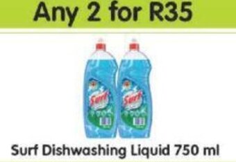 Cambridge Food Surf Dishwashing Liquid 2 x 750ml offer
