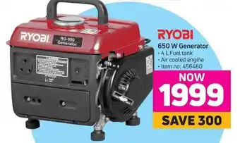 Game RYOBI - 650 W Generator offer
