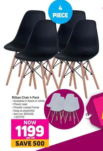 Game Bilbao Chair 4 Pack offer