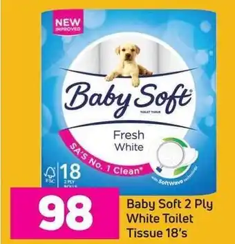Game Baby Soft 2 Ply White Tissue 18's offer