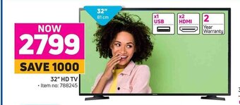 Game Samsung - 32" HD TV offer