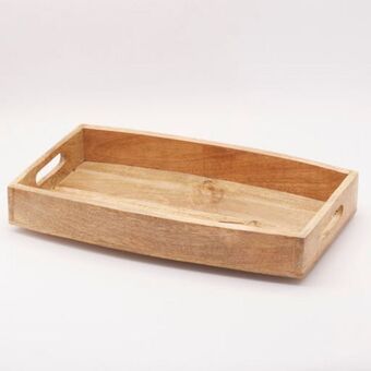 Terra mango wood tray with handles