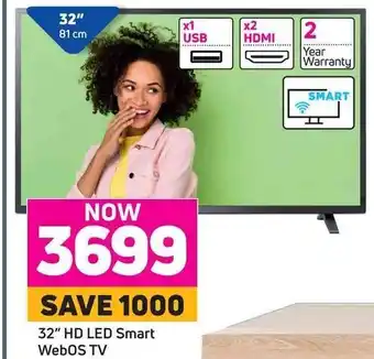 LG - 32" HD LED Smart WebOS TV