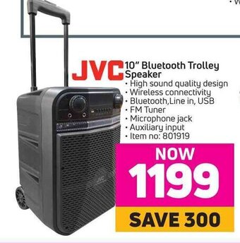 Game JVC - 10" Bluetooth Trolley Speaker offer