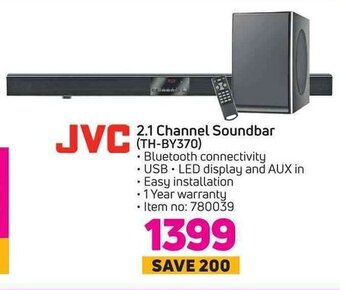 Game JVC - 2.1 Channel Soundbar offer