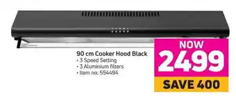 Game Defy - 90 cm Cooker Hood Black offer
