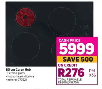 Game Defy - 80 cm Ceran Hob offer
