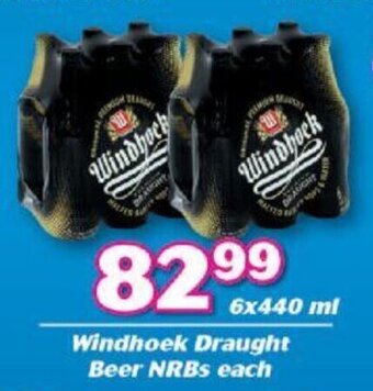 Windhoek Draught Beer NRBs 6 x 440ml
