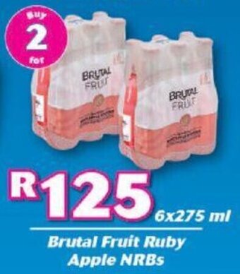 Brutal Fruit Ruby Apple NRBs 2 x 6 x 275ml