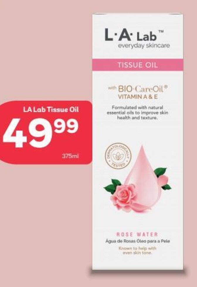 L.A Lab Tissue Oil 375ml offer at PEP