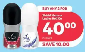 PEP Shield Mens or Ladies Roll On 2 x 50ml offer