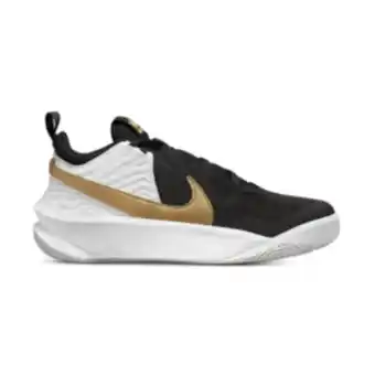 Totalsports Junior grade school nike team hustle d10 black/white/gold shoe offer