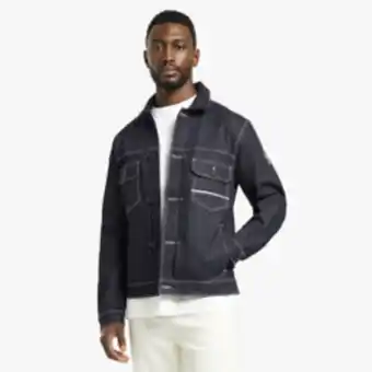 Markham Union-dnm dark blue regular fit stitch selvedge jacket offer