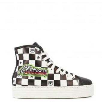 Europa Art Group Checker high top – black/white offer