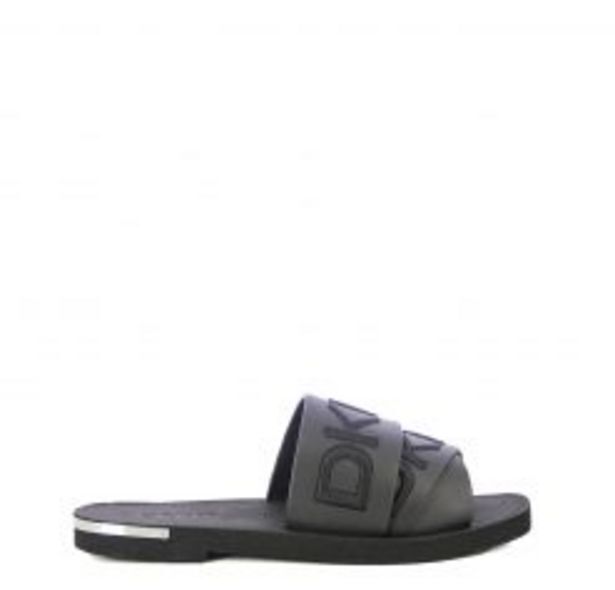 Isha Logo Flat Sandal Black Offer At Europa Art Group