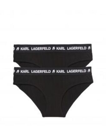 Logo hipster briefs 2 pack-black