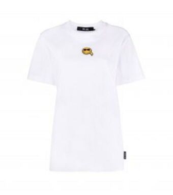 Karl x smiley® patch t-shirt- white