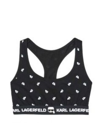 Ikonik karl sports bra- black