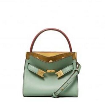 Lee radziwill petite double bag – aqua