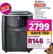 Game Milex 7 ltr steam air fryer offer