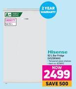 Game Hisense 92l bar fridge h125rwh offer