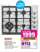 Game Goldair 4 burner gas hob (stainless steel) gsgh-400a offer