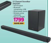 Game Hisense 2.1 channel soundbar hs212f offer