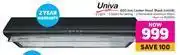 Game Univa 600mm cooker hood (black) u600b offer
