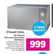 Game Russell hobbs 20l manual microwave oven silver rhma23l offer