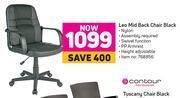 Game Leo mid back chair black offer