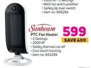 Game Sunbeam ptc fan heater offer