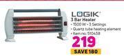Game Logik 3 bar heater offer