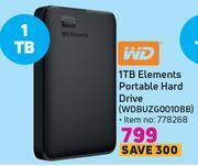 Game Wd 1tb elements portable hard drive wdbuzg0010bb offer