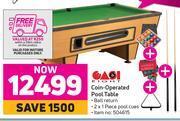 Game Easi eight coin operated pool table offer