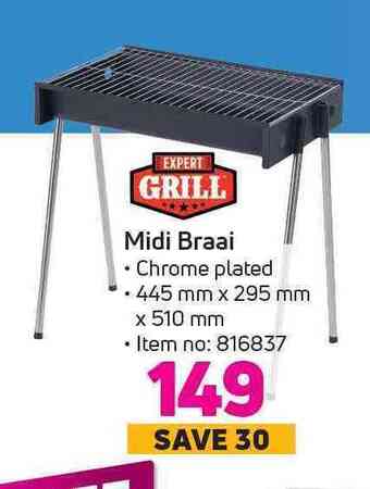 Game Expert grill midi braai offer
