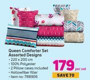 Game Queen comforter set assorted designs-per set offer