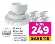 Game Always home 16 piece dinner set offer