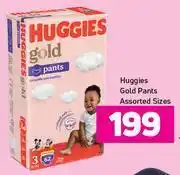 Game Huggies gold pants assorted sizes offer