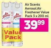 Game Air scents aerosol air freshener value pack-3 x 200ml offer