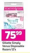 Game Gillette simply venus disposable razors-12's offer