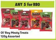 Game Ol'roy meaty treats assorted-for 5 x 120g offer