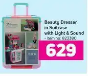 Game Beauty dresser in suitcase with light & sound offer