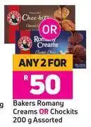 Game Bakers romany creams or chockits assorted-for 2 x 200g offer