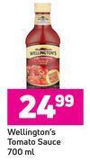 Game Wellington's tomato sauce-700ml offer