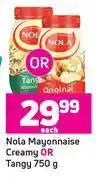 Game Nola mayonnaise creamy or tangy-750g each offer
