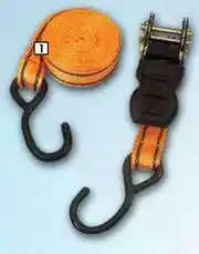 Midas Midas Style Ratchet Tie Downs 25mm x 5m 680Kg Orange LH01M offer